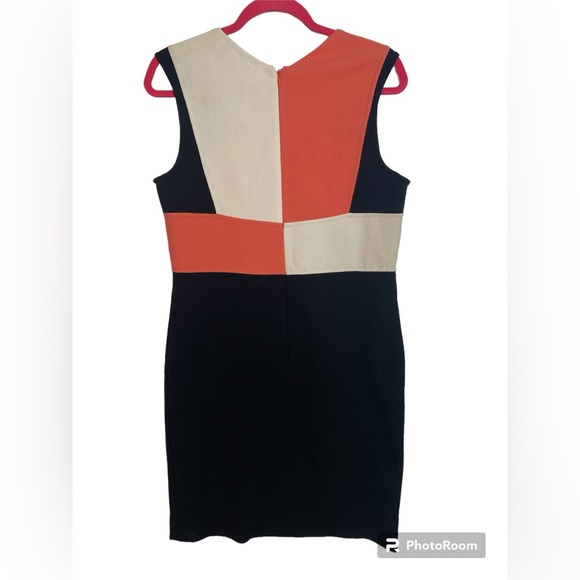 #395 AGNONA Color block Dress size 10 - Picture 2 of 9